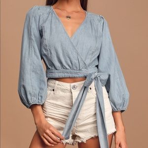 Free People denim top